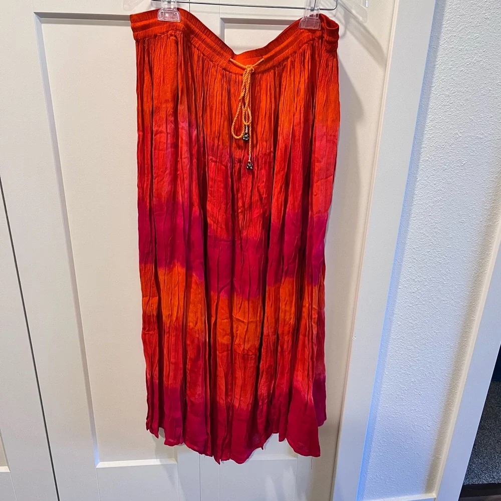 COUPE COLLECTION’ PRE-LOVED AUTHENTIC BOHO SWING STYLE MAXI DESIGN SKIRT - Picture 4 of 13